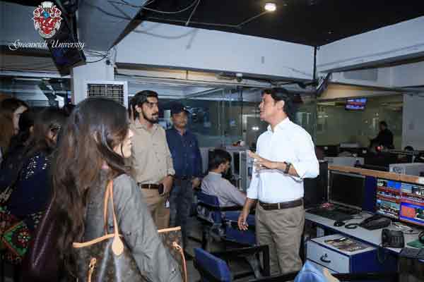 Students of Greenwich University’s Media, Art & Design Department Visit GTV Network for Industry Exposure
